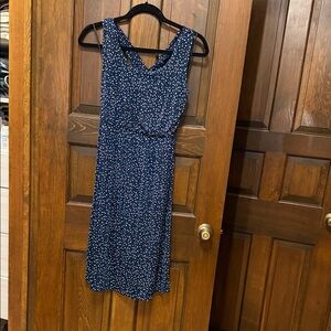 Kaileigh Midnight Blue Speckled Midi Dress